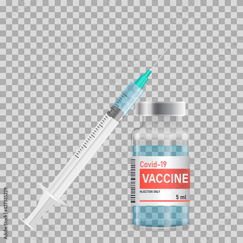 Coronavirus Vaccine. Vaccination campaign and treatment. Kill coronavirus covid-19 coming soon