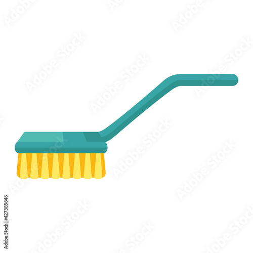 Cartoon vector illustration housework equipment tool brush