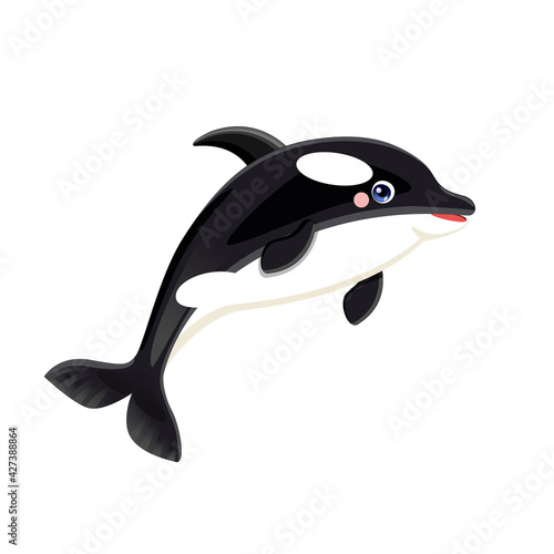 killer whale cartoon