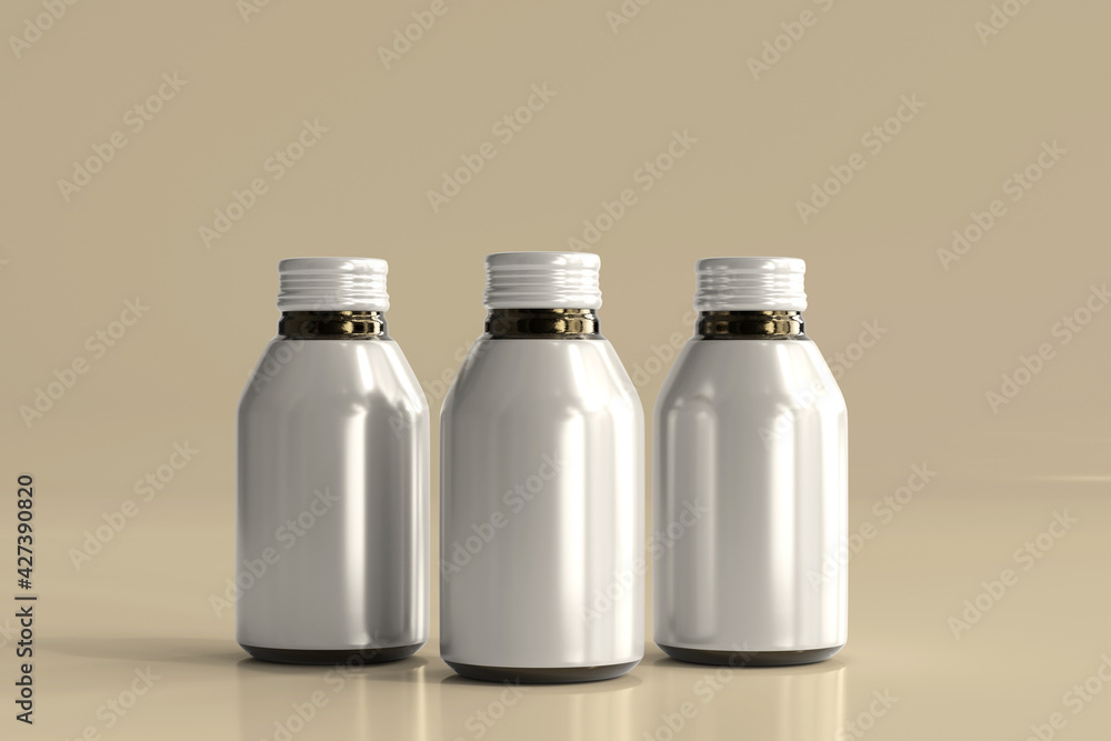 Aluminum Beverage Bottle 3D Rendering Aluminum Beverage Bottle 3D Rendering