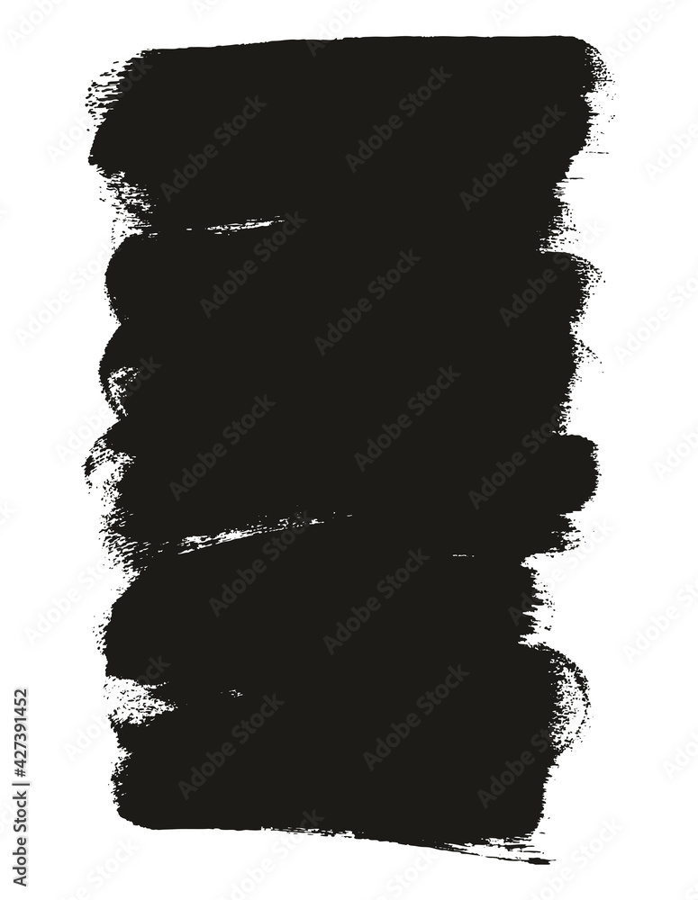 Fototapeta premium Round Sponge Thick Artist Brush Long Background High Detail Abstract Vector Background Set