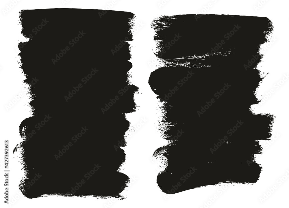Round Sponge Thick Artist Brush Long Background High Detail Abstract Vector Background Set Round Sponge Thick Artist Brush Long Background High Detail Abstract Vector Background Set