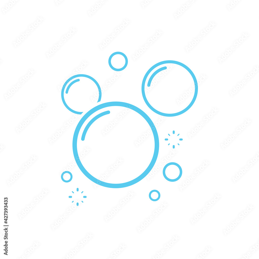 Transparent soap bubbles floating in the air Isolated on white background Transparent soap bubbles floating in the air Isolated on white background