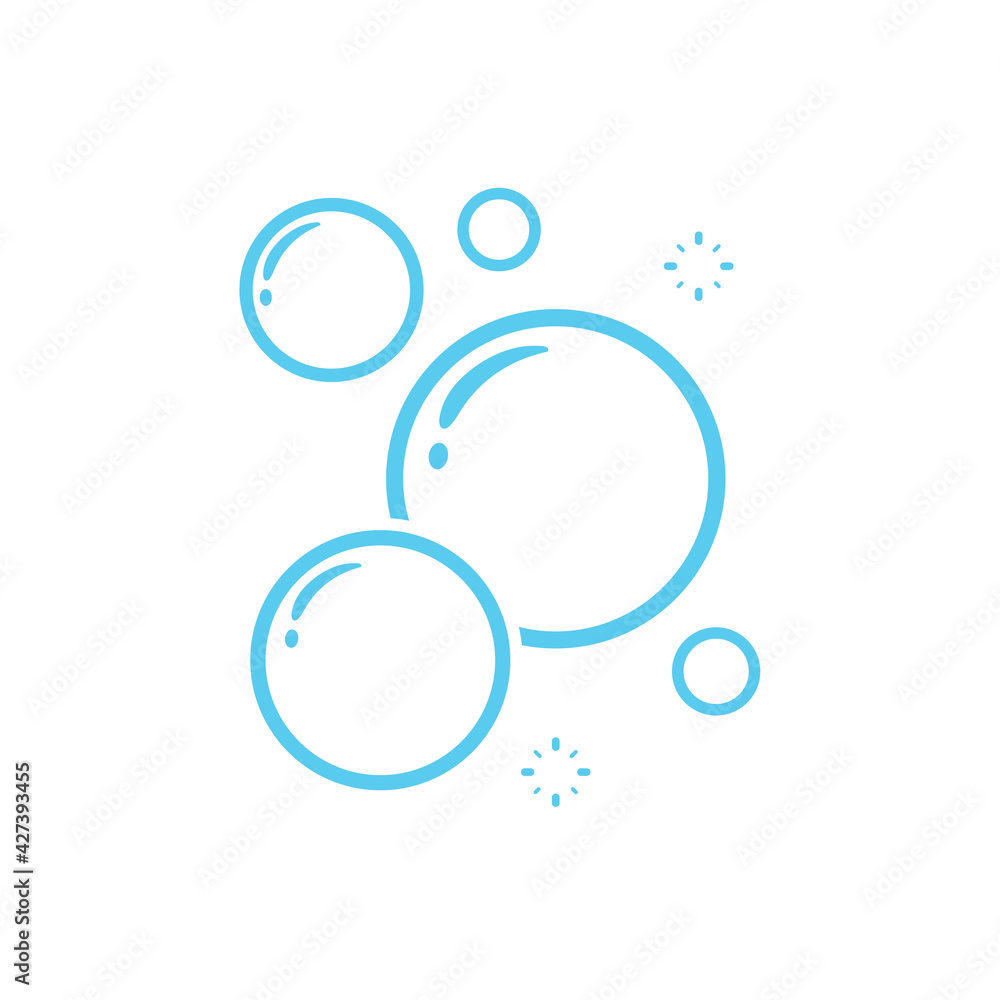 Transparent soap bubbles floating in the air Isolated on white background Transparent soap bubbles floating in the air Isolated on white background