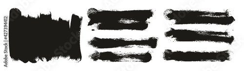 Round Sponge Thick Artist Brush Long Background High Detail Abstract Vector Background Extra Set 