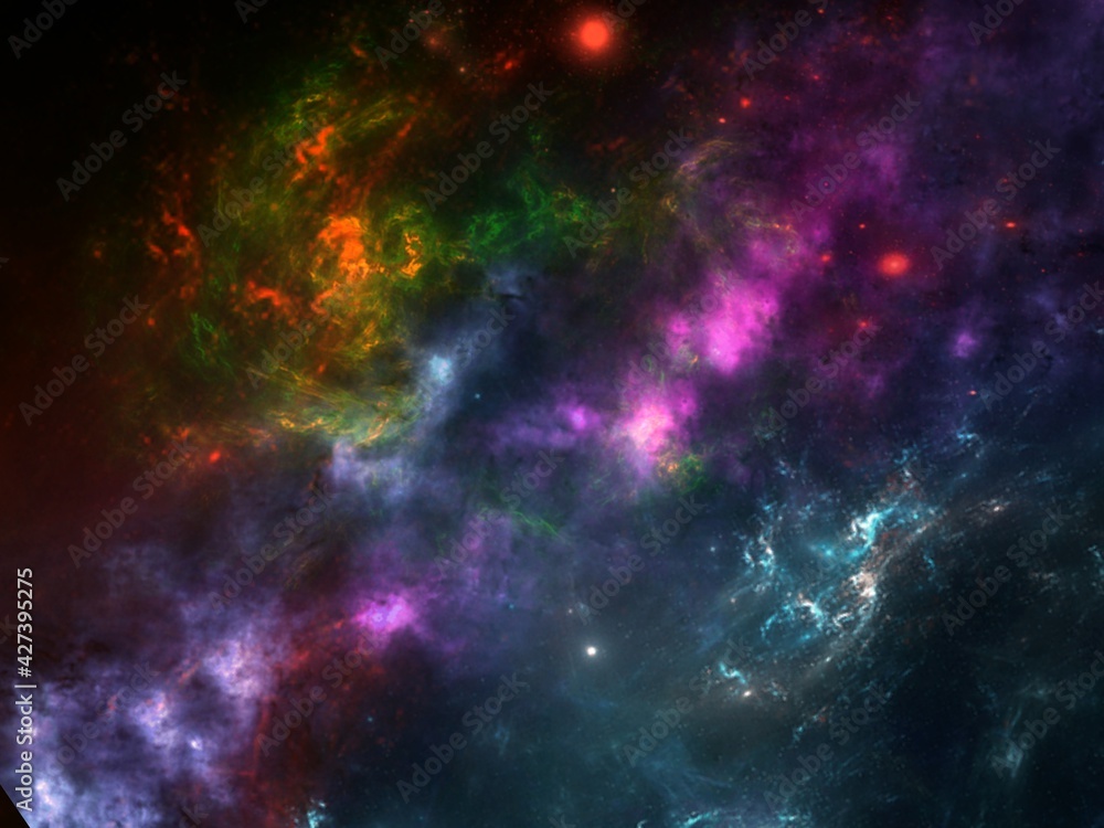 Deep Black Space Background