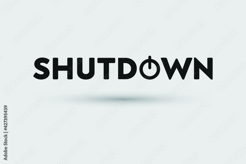 Shutdown Logo Design