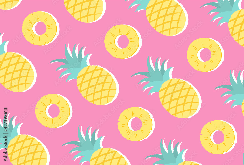 seamless pattern with pineapples for banners, cards, flyers, social media wallpapers, etc. seamless pattern with pineapples for banners, cards, flyers, social media wallpapers, etc.