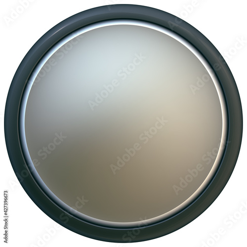 Convex button circle with clipping path