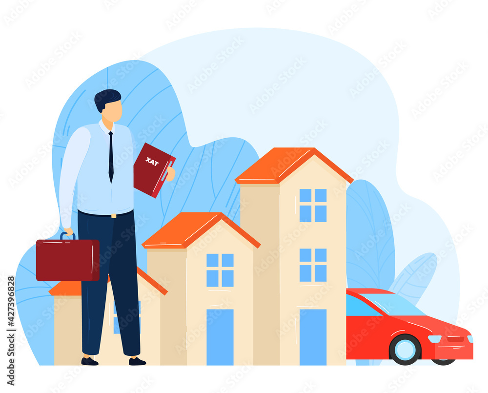 Business tax, paper payment concept, finance background, document economy, financial money, design, flat style vector illustration Business tax, paper payment concept, finance background, document economy, financial money, design, flat style vector illustration