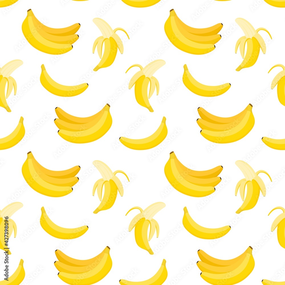 Seamless banana pattern, vector illustration Seamless banana pattern, vector illustration