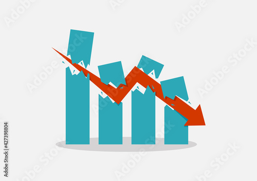 Economic Crash concept