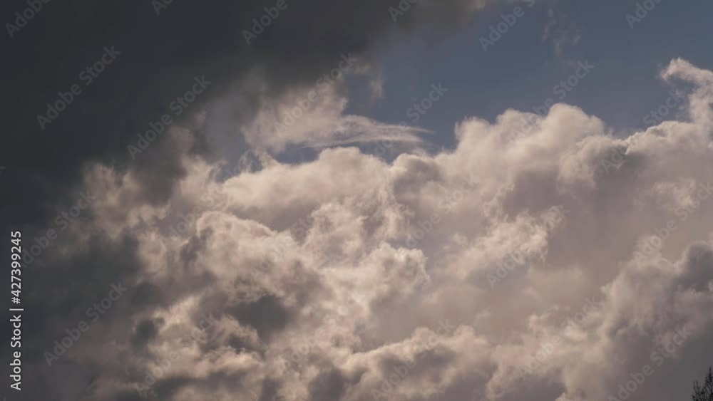 Timelapse of white fluffy cloudscape Timelapse of white fluffy cloudscape