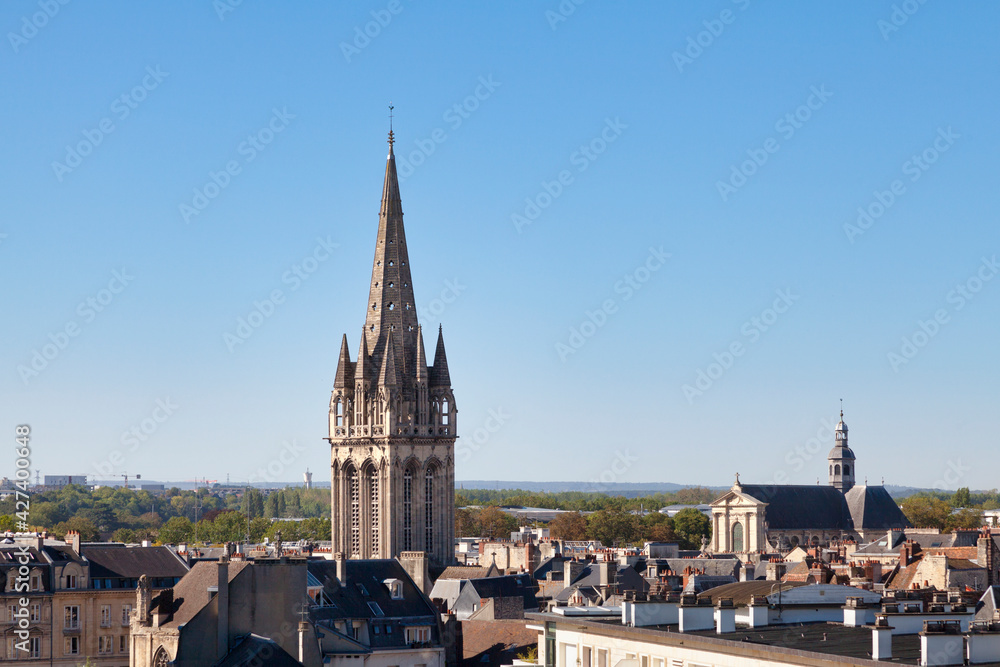 Obraz premium Churches of Saint-Sauveur and Notre-Dame-de-la-Gloriette in Caen