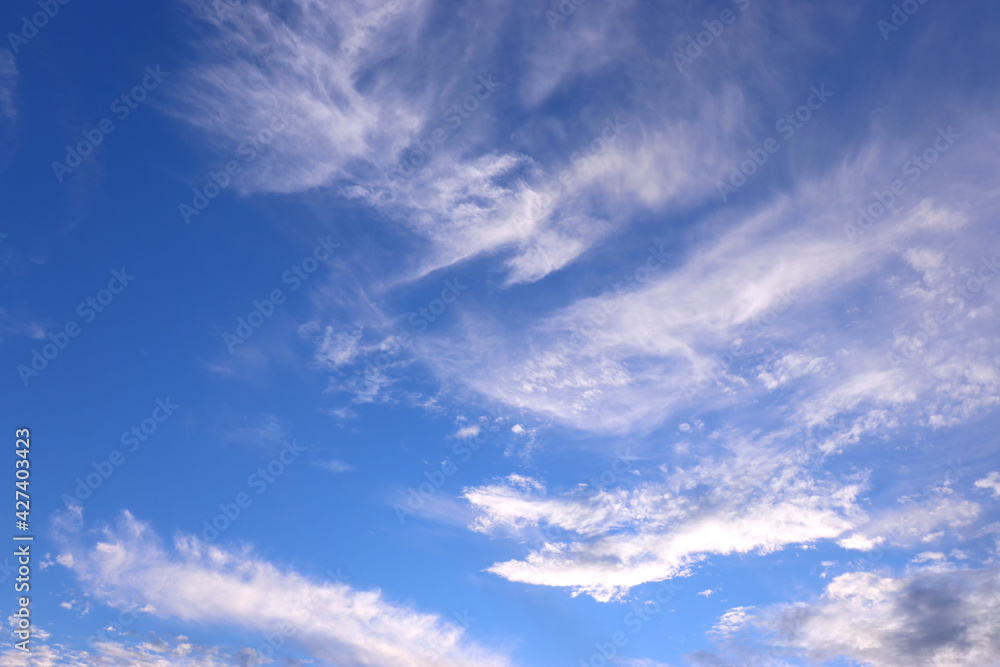 image of clouds in the blue sky image of clouds in the blue sky
