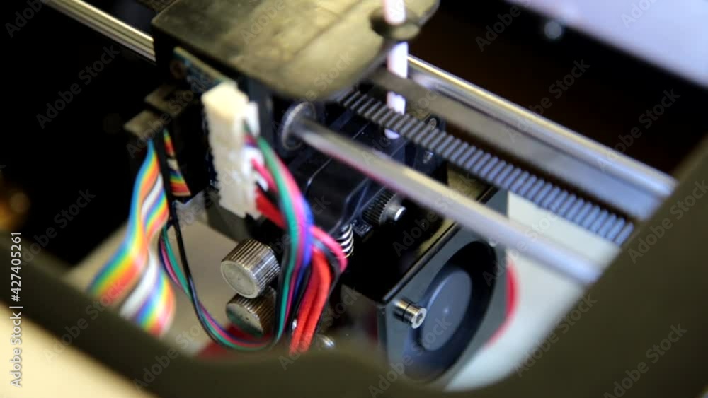 Close up of a 3D printer Close up of a 3D printer