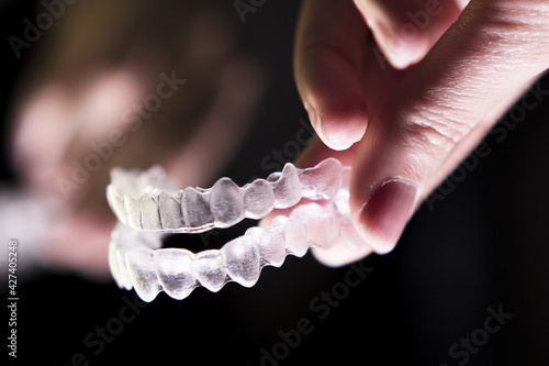 Transparent ferule retainer teeth alignment