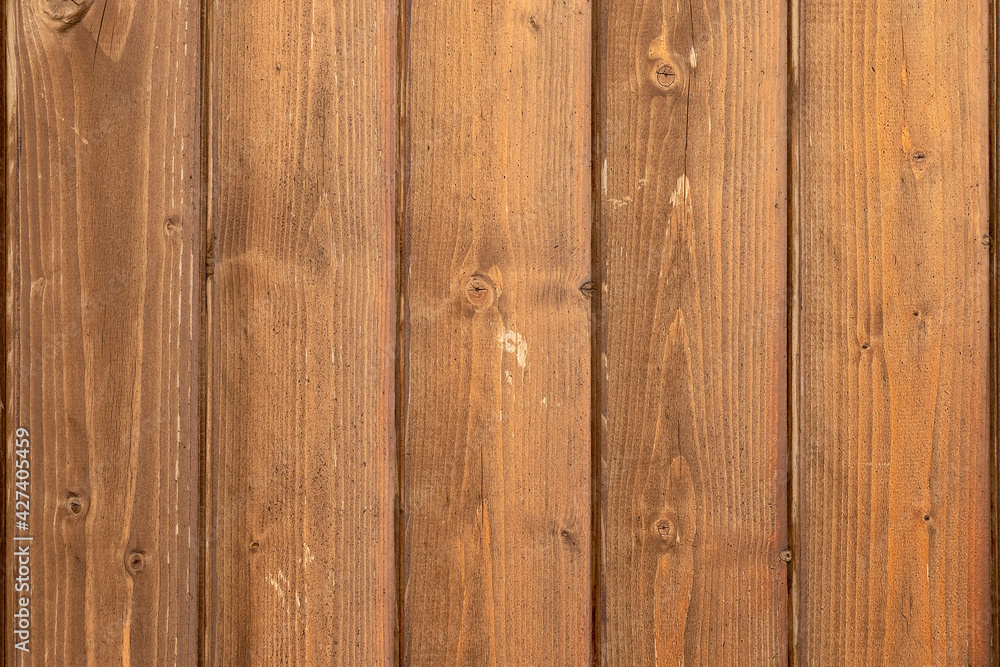 Naklejka premium Brown natural wood planks, wood texture.