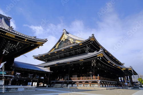 古都京都の観光名所　東本願寺の御影堂 © Koji Shibuya