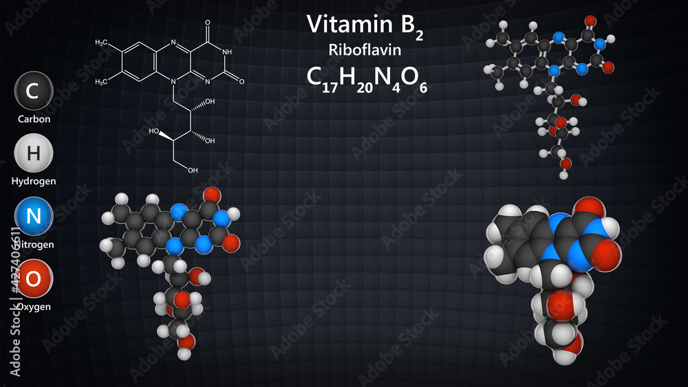 Vitamin B2(Riboflavin). Also known as Vitamin G, vactochrome