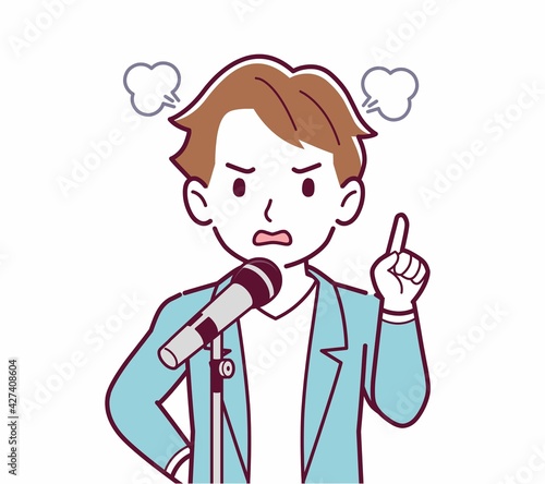 Wallpaper Mural マイクで歌う人 Torontodigital.ca