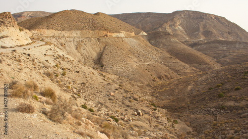 Hiking track from Las Negras to San Pedro in province Almeria,Andalusia,Spain,Europe

