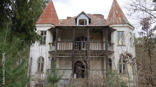 derelict building
