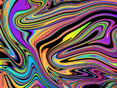 Abstract background for wallpapers, posters, cards, invitations, websites. Modern painting handmade background. Rainbow lines .