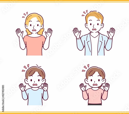 人のリアクションセット