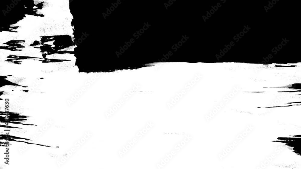 Brushstroke paintings set. Stop motion cg animation. Paintbrush drawing on board. Black and white. Place for text, title, caption. Brush transition. Can use in vertical position Brushstroke paintings set. Stop motion cg animation. Paintbrush drawing on board. Black and white. Place for text, title, caption. Brush transition. Can use in vertical position