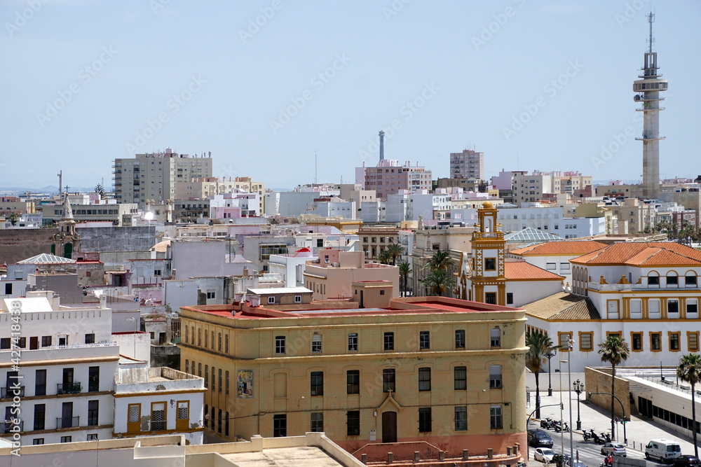 The City of Cadiz Spain Andalusia from the perspective of different viewpoints