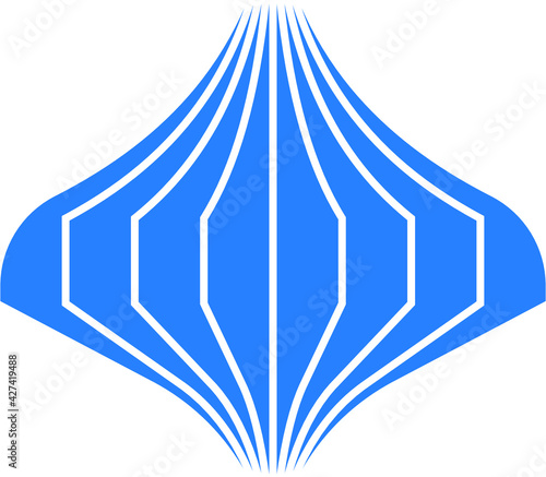 Logo or icon for blockchain industry, 3d vector illustration