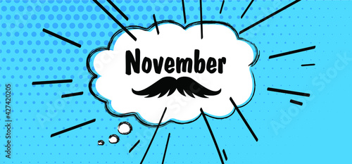 World happy movember No Shave month Prostate cancer moustache light blue ribbon November awareness month men day diabetes vector icon ribbons ribbon dna psa  Sign health heart shaving Choose Hope