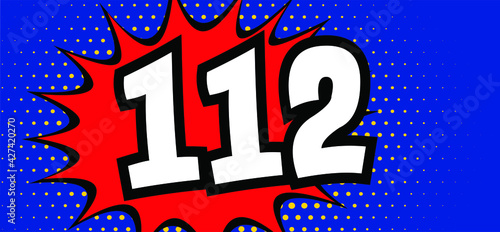Helpline European day of emergency number 112 Day 11 february 11 SOS symbool Safety first Medical logo Vector fun quote sign Distress signal Alarm help location pincall phone lifebuoy police  icons 
