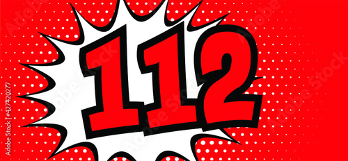 Helpline European day of emergency number 112 Day 11 february 11 SOS symbool Safety first Medical logo Vector fun quote sign Distress signal Alarm help location pincall phone lifebuoy police  icons 