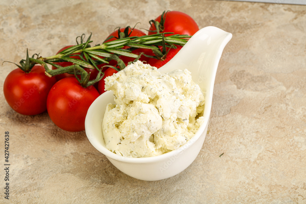Soft cream cheese with herbs Soft cream cheese with herbs