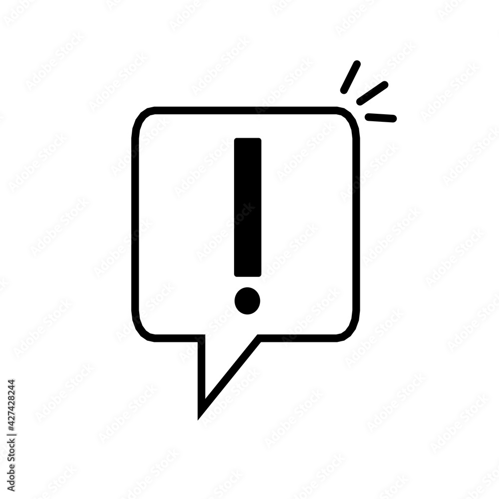 important message like white speech bubble. concept of stop label and urgent information. cartoon trend modern sms inform logotype graphic mobile application simple design isolated on red background important message like white speech bubble. concept of stop label and urgent information. cartoon trend modern sms inform logotype graphic mobile application simple design isolated on red background