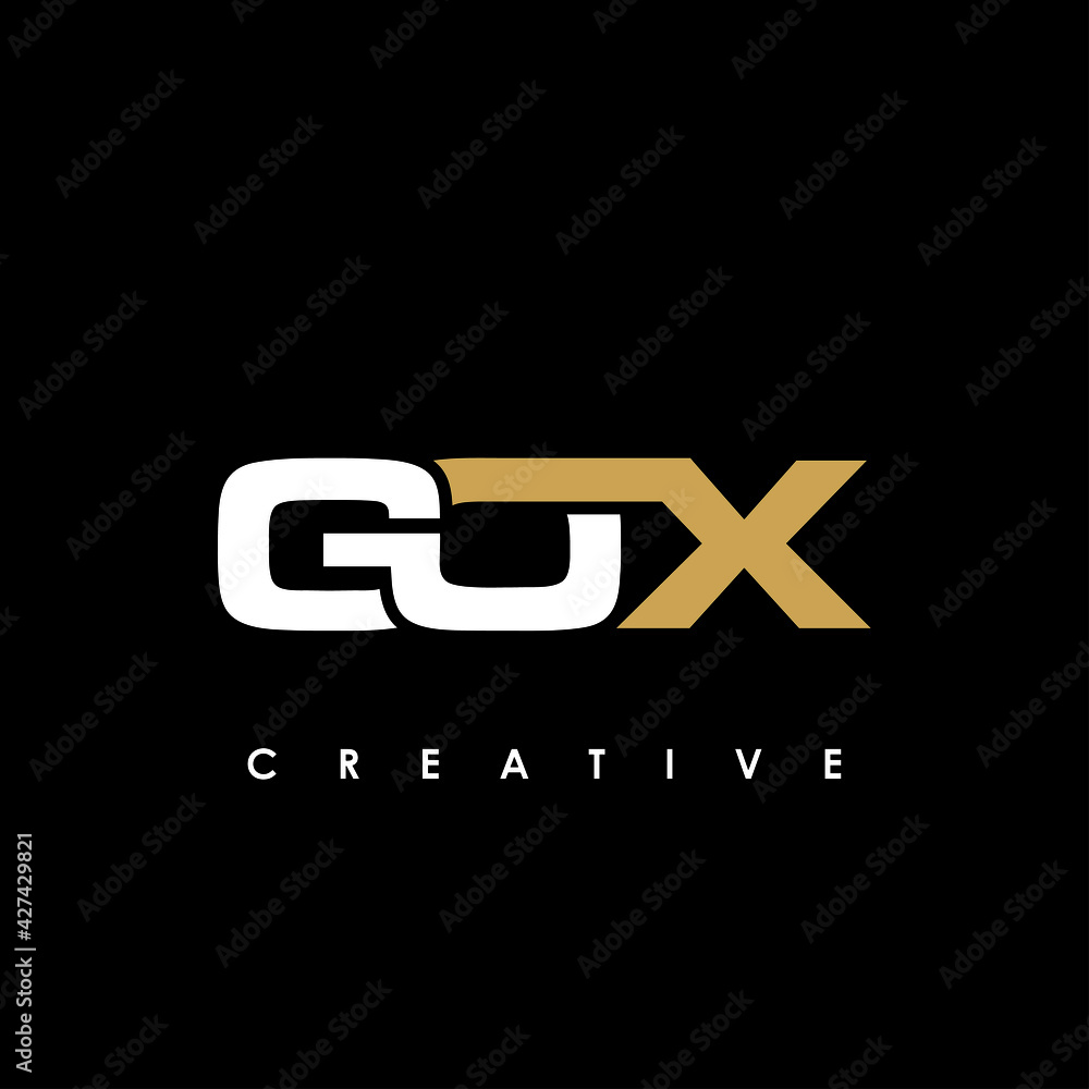 Obraz premium GOX Letter Initial Logo Design Template Vector Illustration