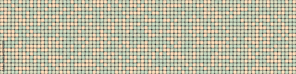 Fototapeta premium Abstract Geometric Pattern generative computational art illustration