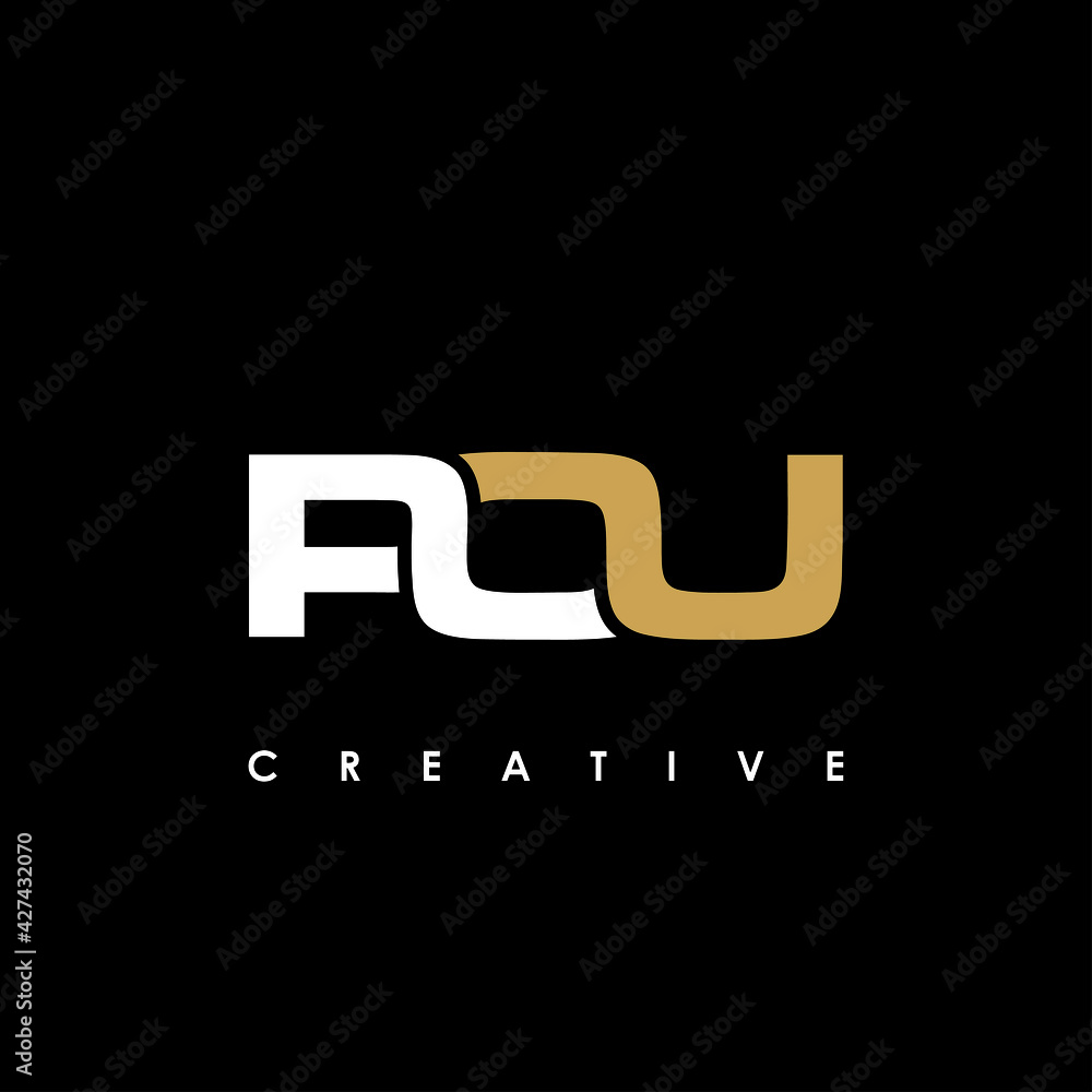 POU Letter Initial Logo Design Template Vector Illustration POU Letter Initial Logo Design Template Vector Illustration