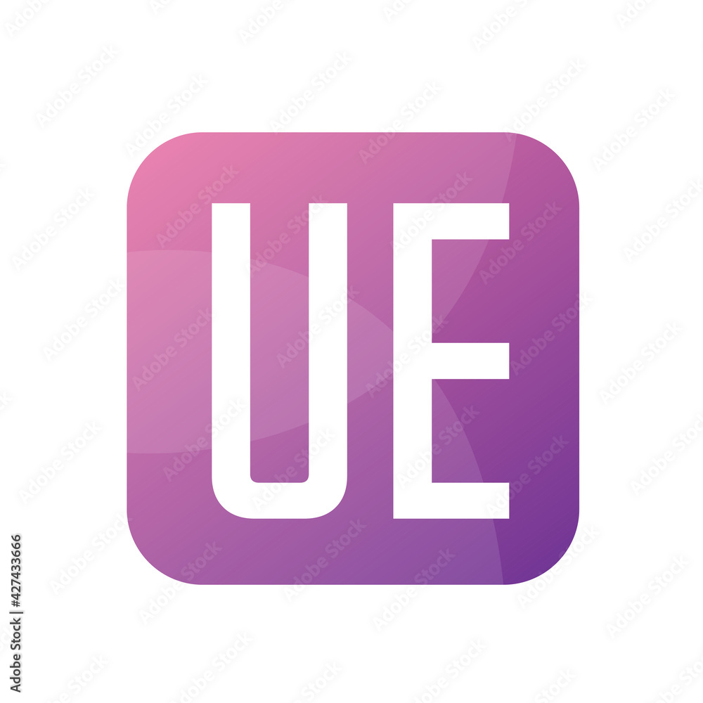 UE Letter Logo Design With Simple style UE Letter Logo Design With Simple style