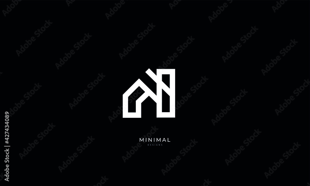 A minimal line art house logo
A minimal line art house logo