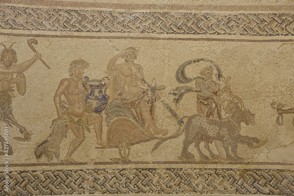 Triumphal Procession of Dionysus Mosaic, Paphos, Cyprus