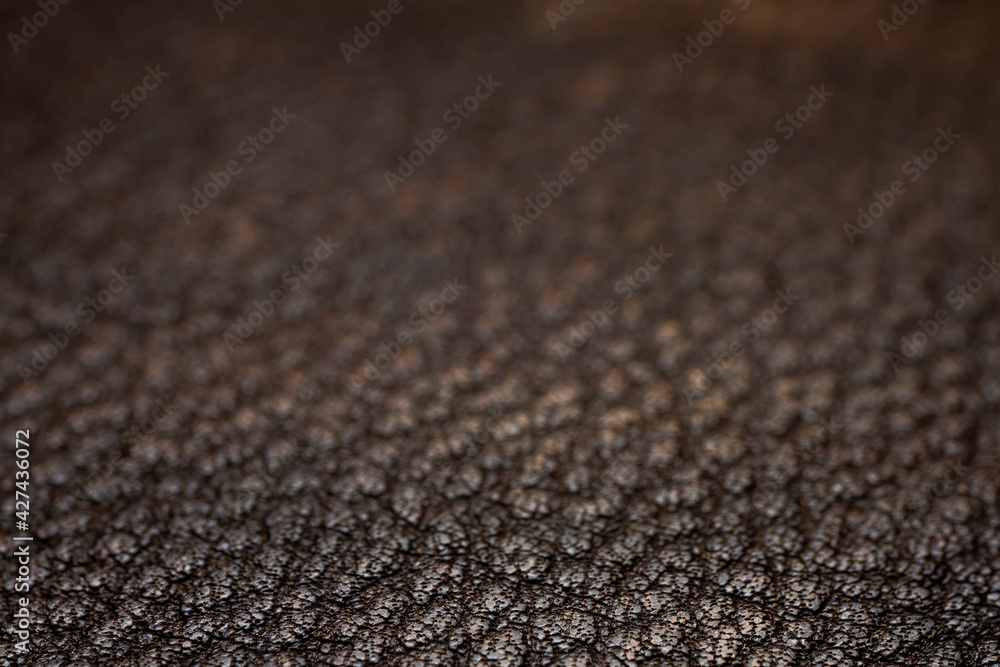 Extreme closeup of a leather Extreme closeup of a leather