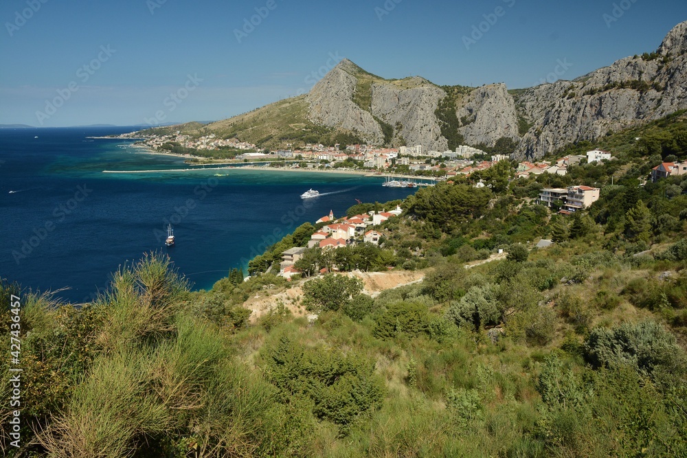 Obraz premium Dalmatia is one of historical regions of Croatia along the shore of Adriatic Sea in the Mediterranean