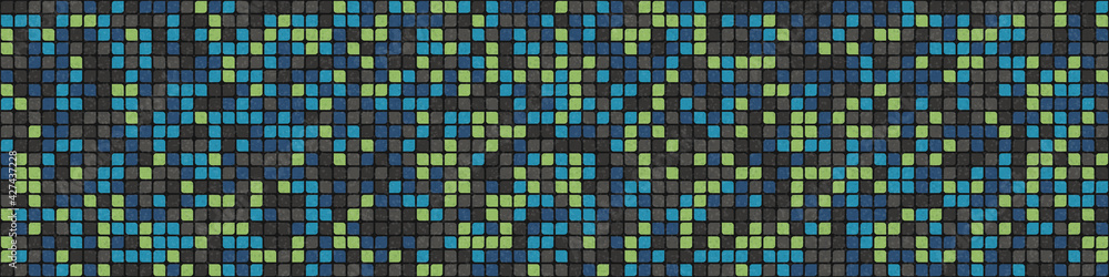 Fototapeta premium Abstract Geometric Pattern generative computational art illustration