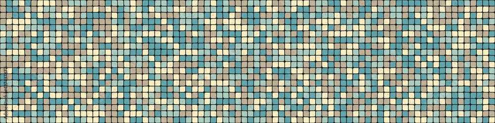 Fototapeta premium Abstract Geometric Pattern generative computational art illustration