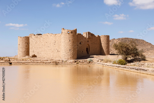 Ruins from a stone Brick Castle near Tabuk City. It was one of the major stations for the Shamiite pilgrim, Saudi Arabia photo