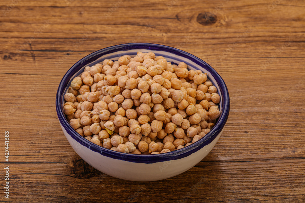 Vegan cuisine - Dry chickpea heap Vegan cuisine - Dry chickpea heap