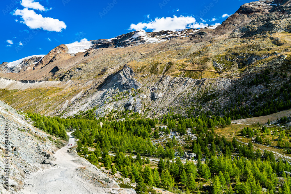 View of Swiss Alps near Zermatt View of Swiss Alps near Zermatt
